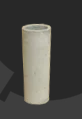 Cylindrical ceramic crucibles